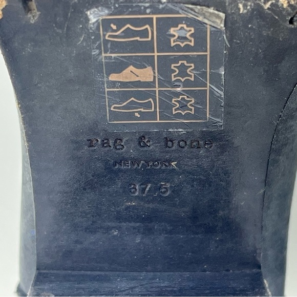 Rag & Bone Walker Booties Nubuck Leather Suede Ankle Boots Chelsea Grey Boho - Picture 12 of 14